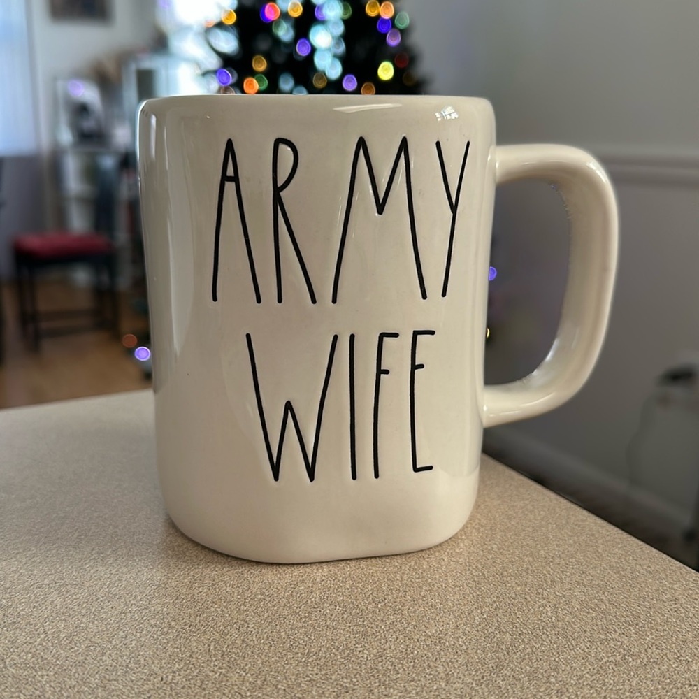 Rae Dunn Army wife mug